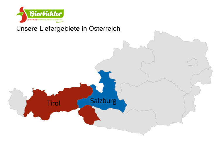 Unsere Liefergebiete in Österreich